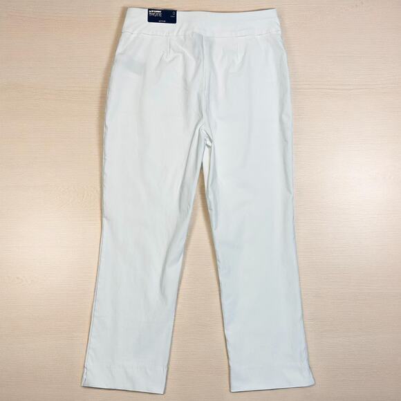 Chico’s So Slimming Brigitte Slim Leg Crop Pants Alabaster White Size Small NWT - Picture 3 of 7